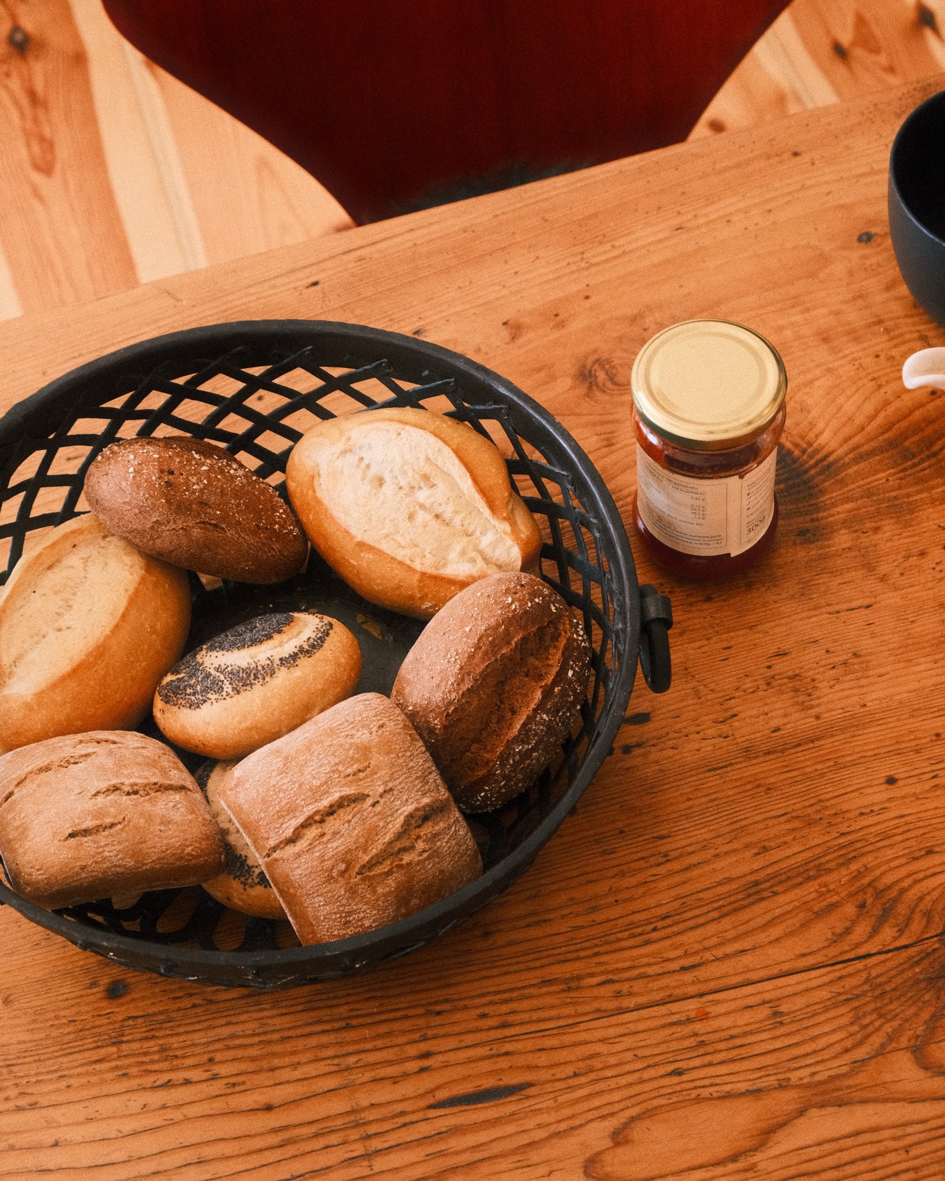 Frische Brötchen am Morgen